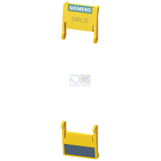 hinged cover 22.5 mm, For SIRIUS devices in industrial standard mounting rail yellow