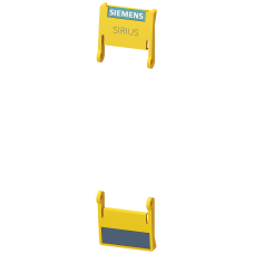 hinged cover 22.5 mm, For SIRIUS devices in industrial standard mounting rail yellow
