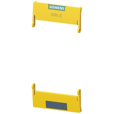 hinged cover 45.0 mm, for SIRIUS devices in industrial DIN-rail enclosure in yellow , without inscription
