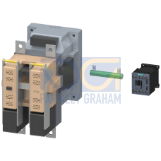 Contactor size 8, 2-pole, DC-3 and 5, 170 A at 750 V auxiliary contacts 21 (2 NO+1 NC)