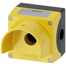 Enclosure for command devices, 22 mm, round, metal, yellow, 1 command point