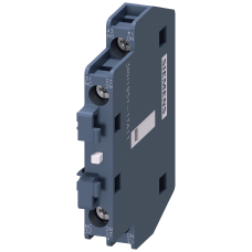 Auxiliary contact block for 3RT135, 3RT136, 3RT137 1 NC 1 NO, can be mounted on the side, screw terminal