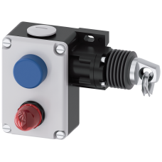 Cable-operated switch, 2x M25x1.5, 1 NO + 1 NC, latching EN ISO 13850, with LED red
