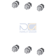 Connection part set M 10 x 30 complete for one contactor