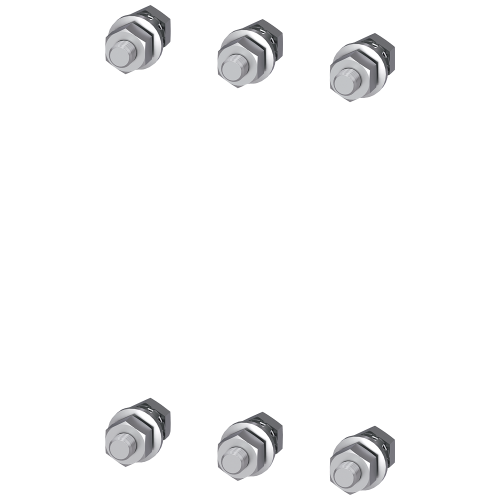 Connection part set M 10 x 30 complete for one contactor