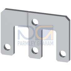 Parallel connector 3-pole with through hole for contactor S6, 3RT1.5