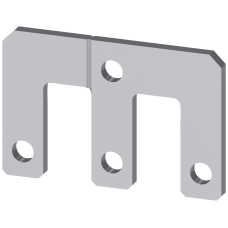 Parallel connector 3-pole with through hole for contactor S6, 3RT1.5