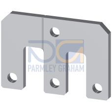 Parallel connector 3-pole with through hole for contactors S10/S12
