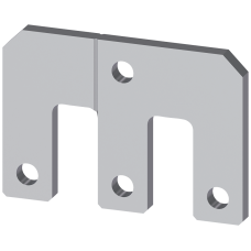 Parallel connector 3-pole with through hole for contactors S10/S12