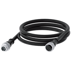 Connecting cable, 1 m, M12 socket 5-pole + M12 connector 5-pole
