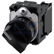 Toggle switch, illuminable, 22 mm, round, plastic, black, 1 NO