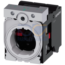 Holder for 3 modules, metal, 1 NC, 1 NC, LED module, white, 24 V AC/DC, spring-type terminal