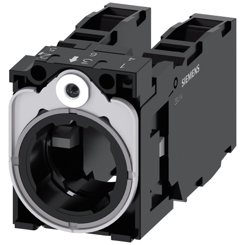 Holder for 3 modules, metal, 1 NO+1 NC, 1 NO+1 NC, screw terminal