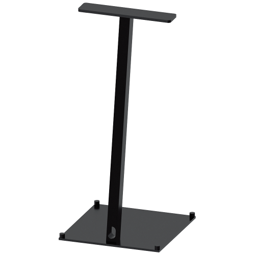 Stand for two-hand operation console, with cable cut-outs