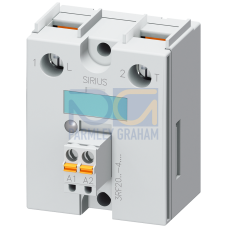 Semiconductor relay, 1-phase 3RF2 Overall width 45 mm, 50 A 24-230 V / 24 V DC screw terminal Spring-type control connector