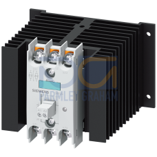 Solid-state contactor 3-phase 3RF2 AC 51 / 50 A / 40 &deg;C 48-600 V / 4-30 V DC 2-phase controlled Rin