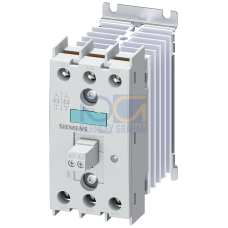 Solid-state contactor 3-phase 3RF2 AC 51 / 10 A / 40 &deg;C 48-600 V / 230 V AC 2-phase controlled scre