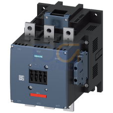 Contactor, AC-3e, 400 A/200 kW/400 V, 3-pole, 220-240 V AC/DC, 2 NO+2 NC, connection bar/screw terminal