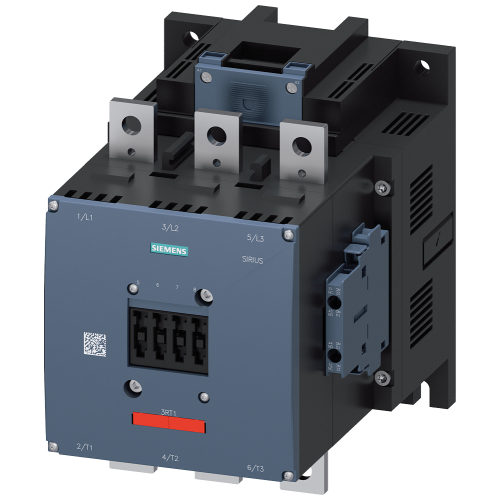 Contactor, AC-3e, 400 A/200 kW/400 V, 3-pole, 220-240 V AC/DC, 2 NO+2 NC, connection bar/screw terminal