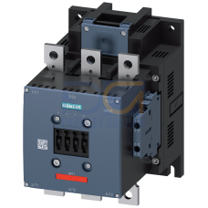 Contactor, AC-3e, 300 A/160 kW/400 V, 3-pole, 110-127 V AC/DC, 2 NO+2 NC, connection bar/screw terminal