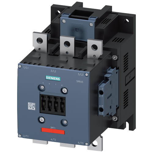 Contactor, AC-3e, 300 A/160 kW/400 V, 3-pole, 110-127 V AC/DC, 2 NO+2 NC, connection bar/screw terminal