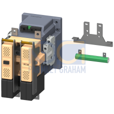 Contactor, Size 4, 2-pole, DC-3 and 5, 75 A Auxiliary switch 21 (2NO + 1NC) 24 V DC DC operation