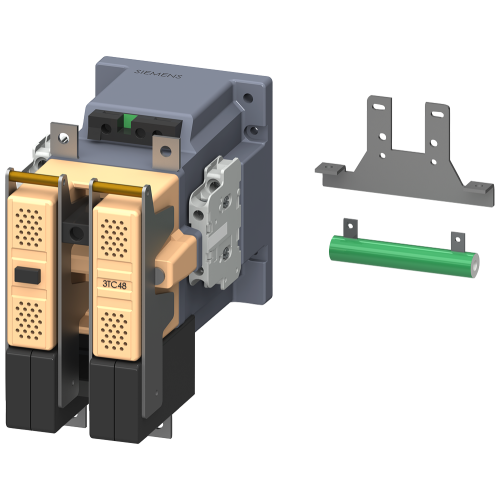 Contactor size 4, 2-pole DC-3 and 5, 75 A auxiliary switch 21 (2 NO + 1 NC) AC operation 110 V DC