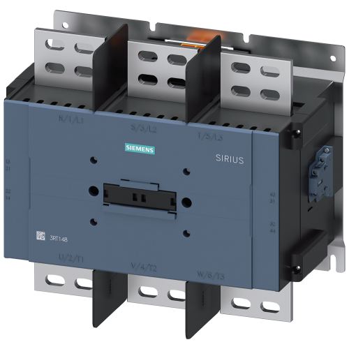 Contactor, AC-1, 2100 A, 3-pole, 100-240V AC, 100-220V DC, 2 NO + 2 NC, electronic operating mechanism