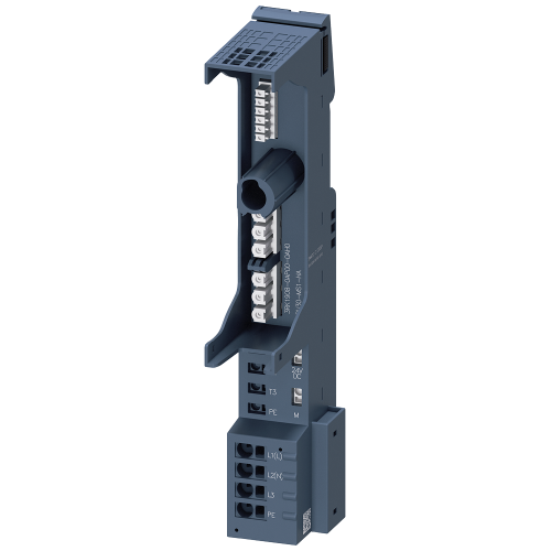 BaseUnit ET 200SP HA for motor starter with infeed 24 V and 500 V