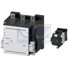 Contactor size 14, 3-pole, AC-3, 335 kW, 400/380 V (1000 V) (3 NO + 3 NC) 3TC4417-4 A