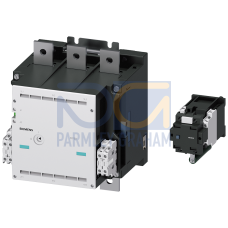 Contactor, Size 14, 3-pole, AC-3, 450kW, 400/380 V (690 V) Auxiliary switch 33 (3 NO+3 NC) with rev