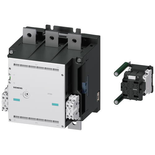 Contactor size 14, 3-pole AC-3 450 kW, 400/380 V (1000 V) auxiliary switch 33 (3 NO + 3 NC)