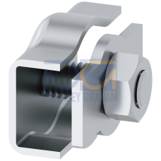 Rope clamp, simplex, 4 mm
