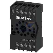 Plug-in socket for fastening to standard mounting rail 11-pole round Overall width 38 mm