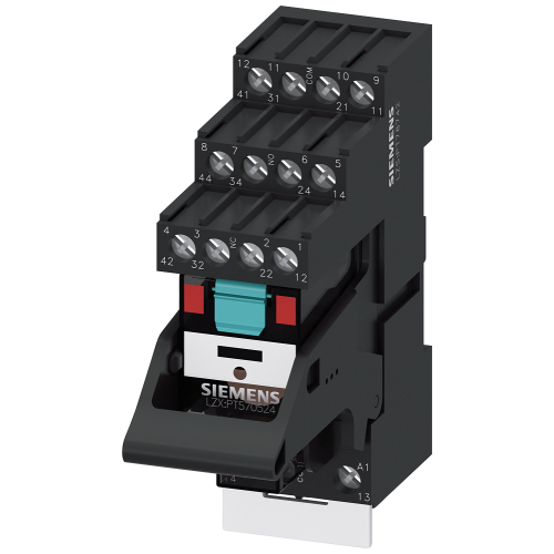 Plug-in relay complete unit 4 W, 230 V AC LED module red Socket with logic isolation screw terminal