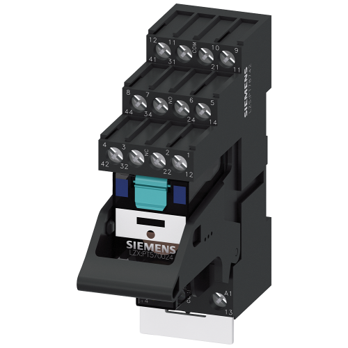 Plug-in relay complete unit 4 W, 24 V DC LED module red Socket with logic isolation screw terminal 3