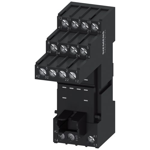 Plug-in socket for PT relay 4 changeover contacts with logic isolation screw terminal