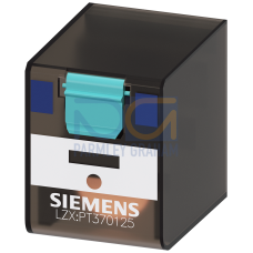 Plug-in relay, 3 CO contacts, 125 V DC, 10 A, width 22.5 mm, for LZS base