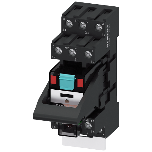 Plug-in relay complete unit 3 W, 115 V AC LED module red Standard plug-in socket screw terminal 3.5