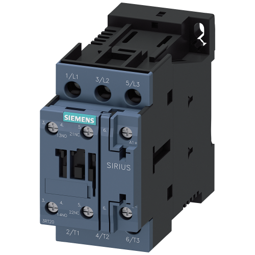 Contactor, AC-3e, 7.5 kW/400 V, 110 V DC, 0.7-1.25*Us, 1 NO + 1 NC, 3-pole