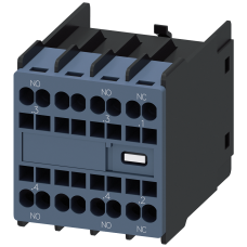 Auxiliary switch, front, 2 NO + 1 NC, current path 1 NO, 1 NO, 1 NC, 1 NC, spring-loaded terminals