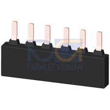 3-ph. busbar for 2 circuit breakers S2 modular spacing:55 mm