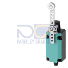 Position switch, with twist lever, with high-grade steel roller, metal housing 40 mm, 1 NO/1 NC 5-pole