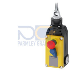 Cable-operated switch with EMERGENCY STOP function, 3x M20x1.5, 1 NO + 3 NC, latching according to EN ISO 13850