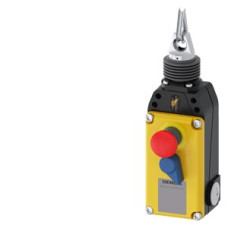 Cable-operated switch with EMERGENCY STOP function, 3x M20x1.5, 1 NO + 3 NC, latching according to EN ISO 13850