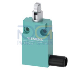 Position switch in compact design 30 mm wide with M12 connector 5-pole Snap-action contacts 1 NO+1 NC with roller plunger, plunger rotated by 90&deg;