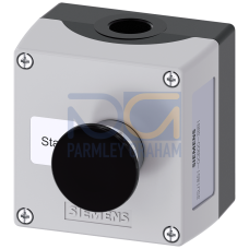 Enclosure for command devices 22 mm round, metal, enclosure top part gray