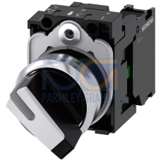 Selector switch, O-I, black, white