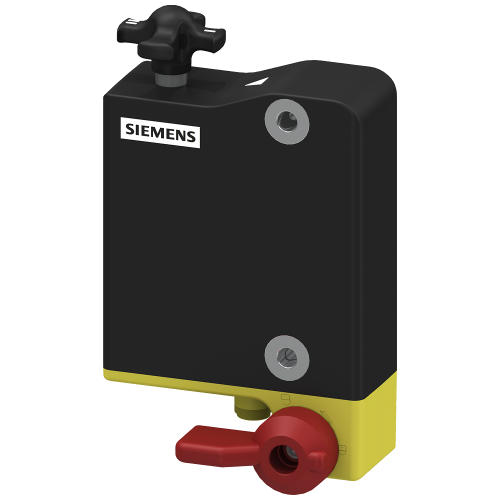 Safety switch, plastic, with escape release, red lever, 24 V DC