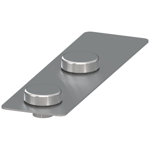 Protection plate made of aluminum as masking plate for 3SE64 RFID actuator